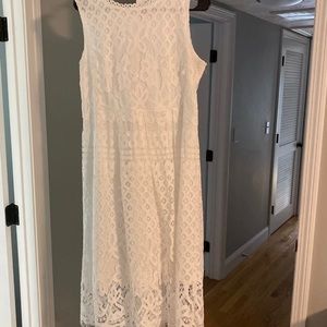White lace dress